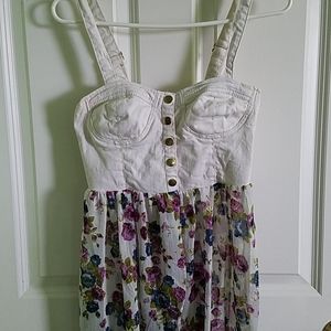 Open Bustier Floral